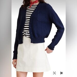 Alex Mill Navy Seed Cardigan, Size Small